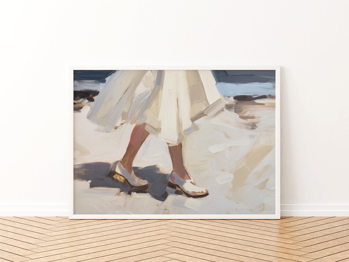 Preppy Beachside Painting, Coastal Grandmother Art Print - Image 3