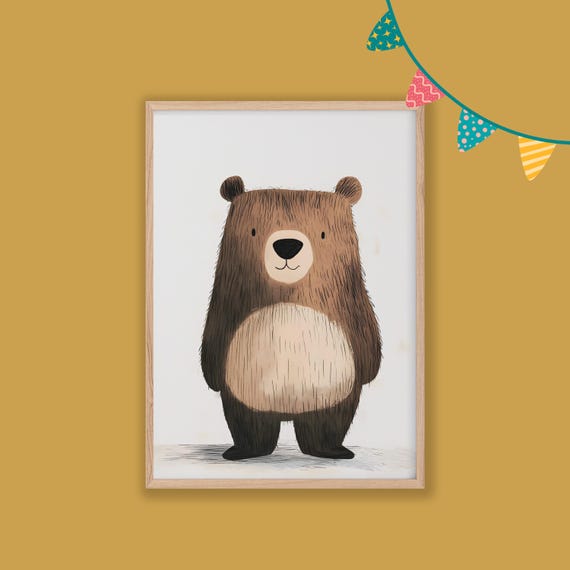 Nursery Decor Baby Room Wall Art Nursery Decor Prints Animal Boho Kids Room Decor Instant Playroom Print