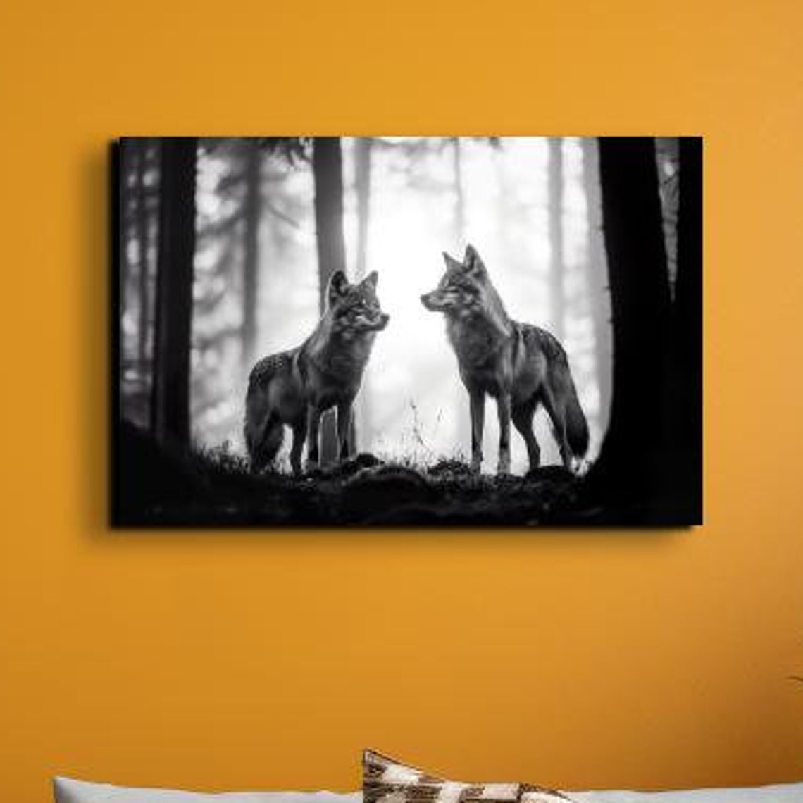 Wolf Pack Rustic Home Decor Art Print