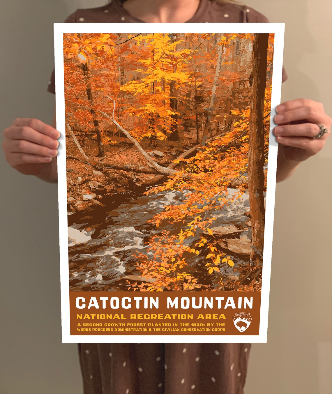 Catoctin Mountain National Recreation Area Vintage Travel Poster - Image 2