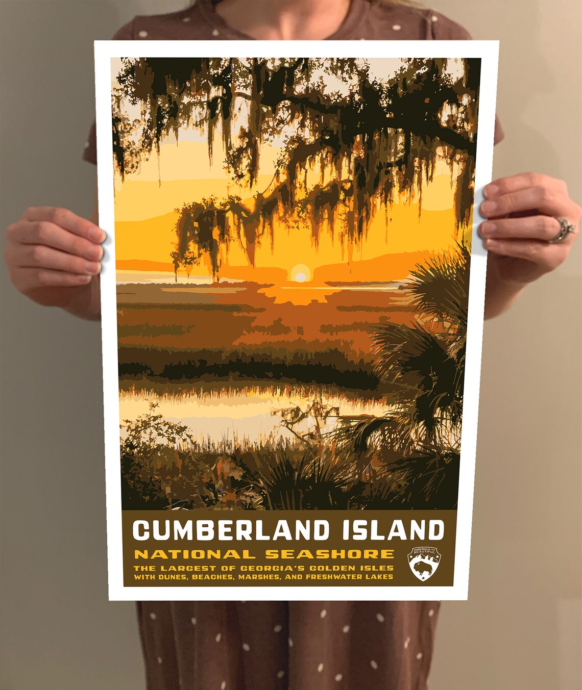 Cumberland Island Vintage Style Travel Poster - Image 2