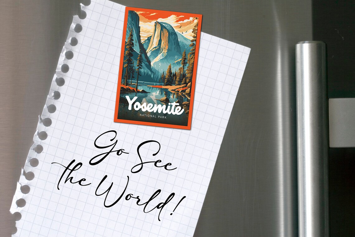 Yosemite National Park Postcard Art Print - Image 2