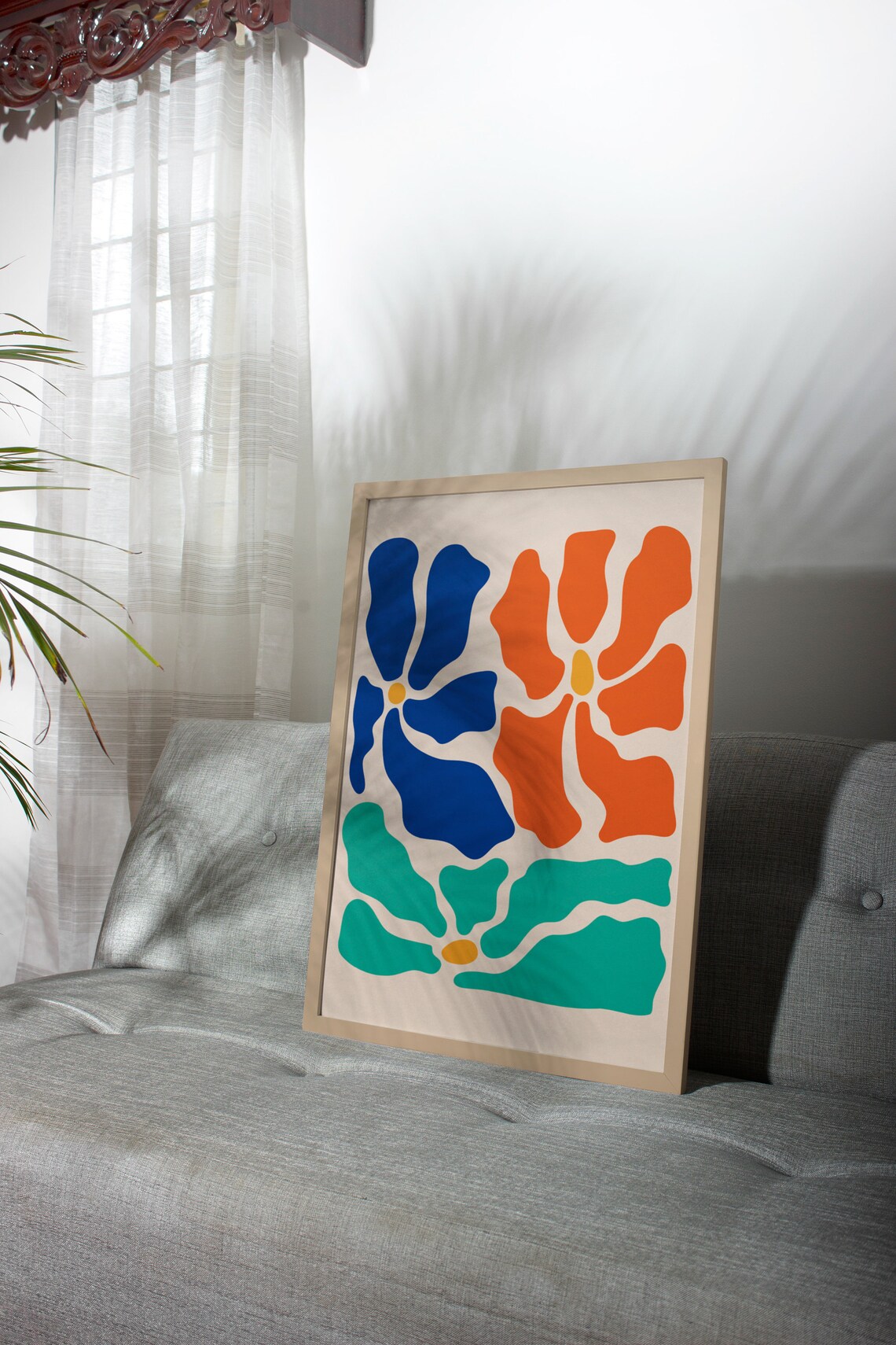 Matisse Colorful Flower Poster, Matisse-Inspired - Image 3