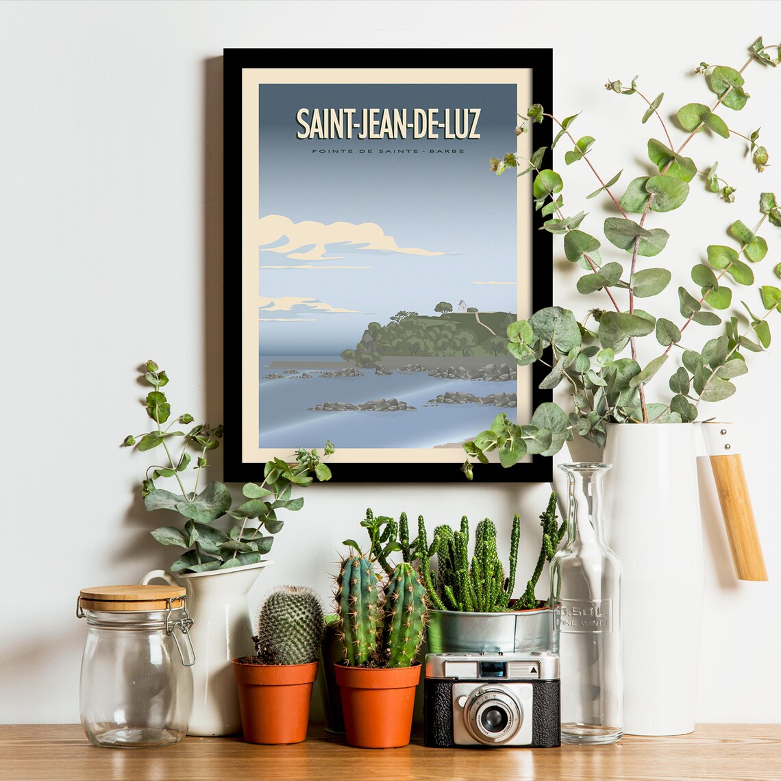 Saint Jean De Luz Vintage Travel Poster, West Coast - Image 3