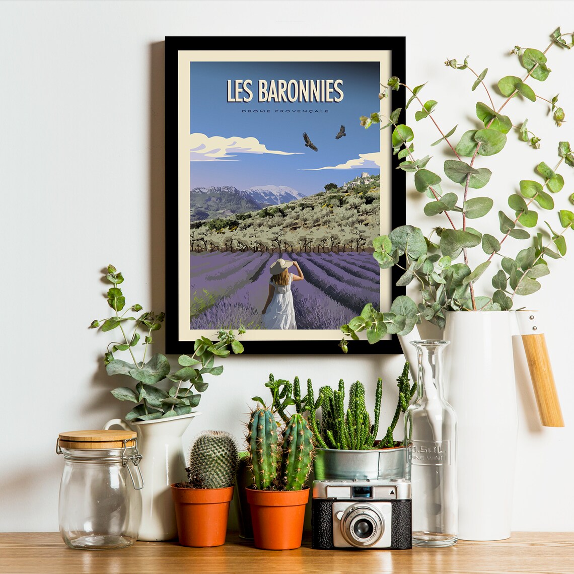 Les Baronnies Travel Poster, Vintage Drôme Provençale - Image 3