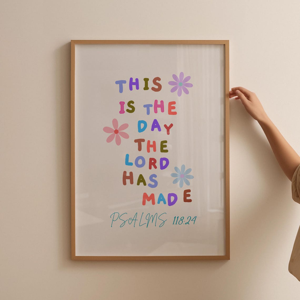 Retro Christian Wall Print Psalms Scripture Christian Poster Bible Verse Wall Decor Art Christian Gift - Image 3