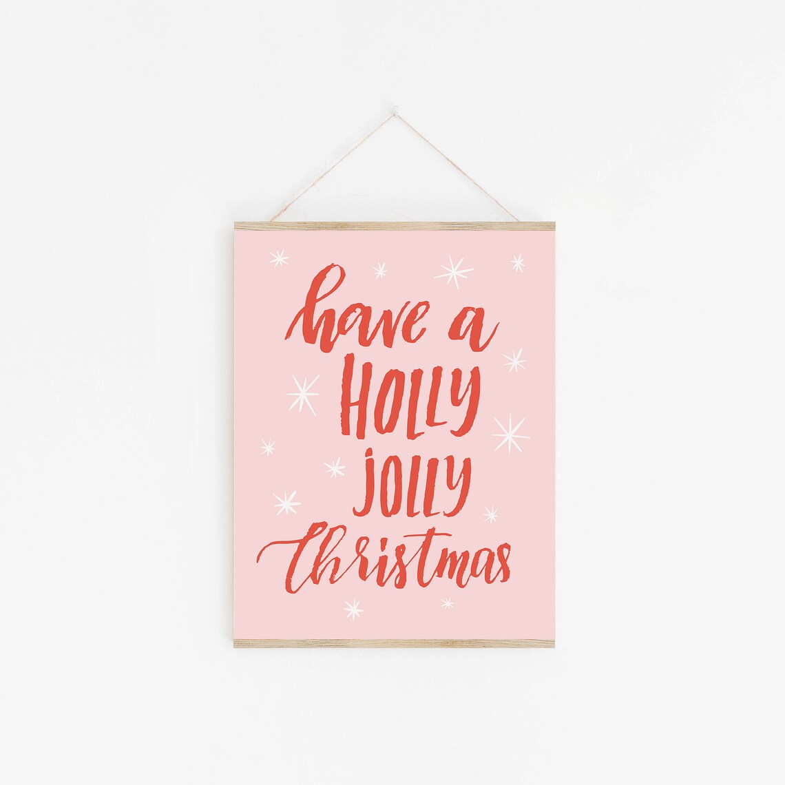 Modern Christmas Print, Whimsical Holiday Decor - Image 2