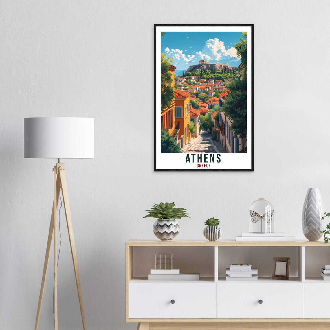 Athens Travel Poster, Greek City Wall Art - Image 2