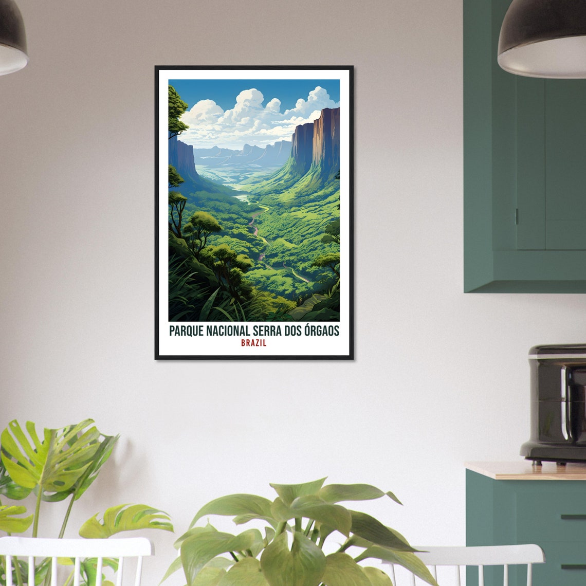 Serra dos Orgaos National Park Brazil Green Valley Cliffs Poster - Image 4