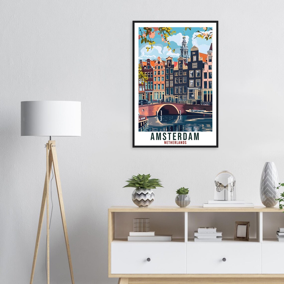 Amsterdam Travel Poster, Holland Place Print - Image 2