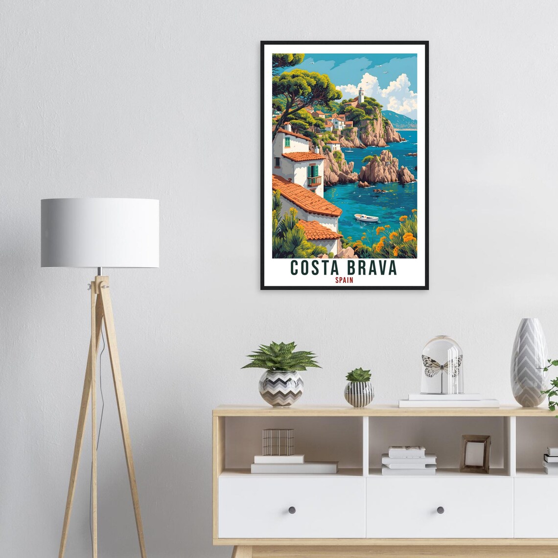 Costa Brava Travel Poster, Spain Home Decor - Image 4