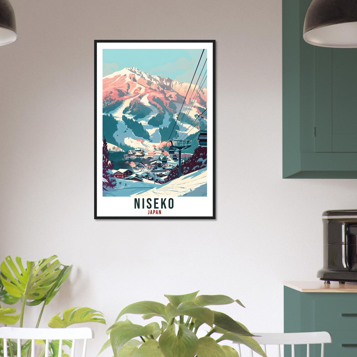 Niseko Ski Resort Travel Poster, Japan Home Decor - Image 2