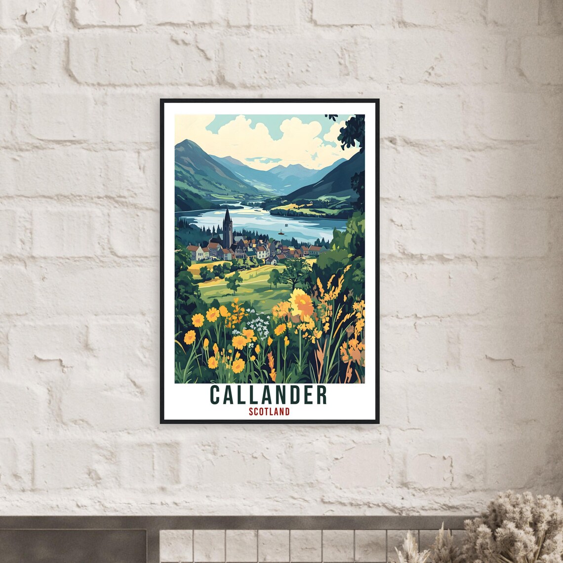 Callander Scotland Vintage Loch Valley Travel Classic Poster - Image 2