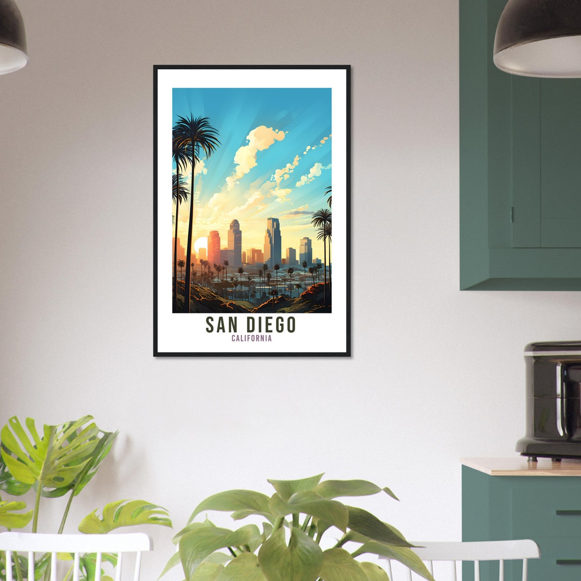 San Diego Travel Print San Diego California Wall Art San Diego Travel Poster Home Decor San Diego Art Lovers Gift San Diego Travel Art - Image 4