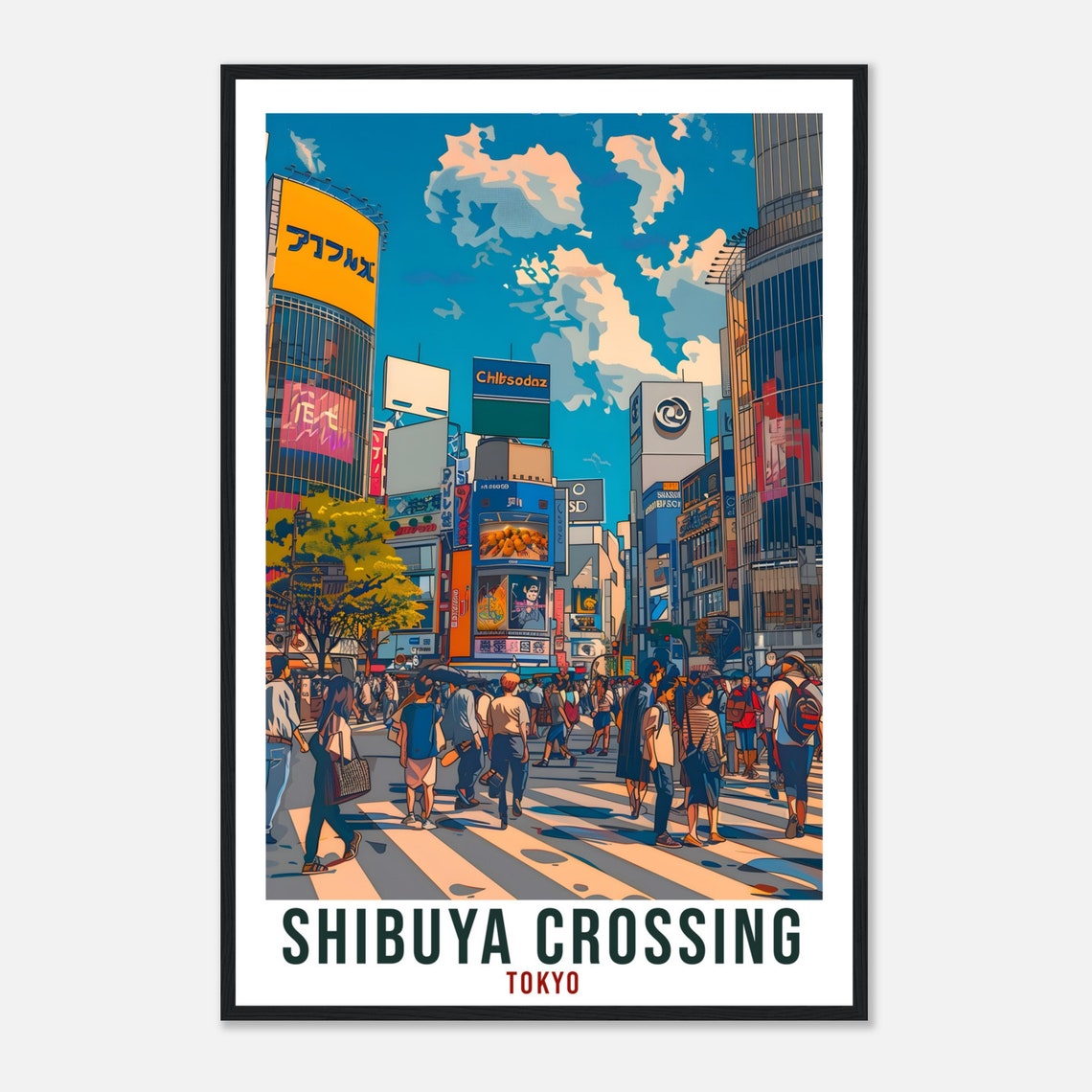 Shibuya Crossing Travel Print Japan Home Decoration Wall Art Gift Wall Hanging Art Lover Japanese Artwork Japan Shibuya Tokyo Travel Poster - Image 4