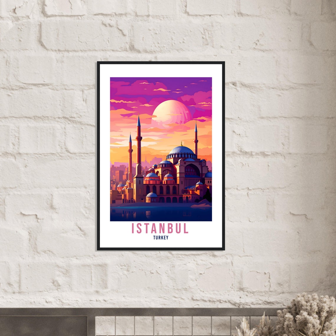 Istanbul Travel Print Wall Art Istanbul Street Wall Hanging Turkey Gift Holiday Print Vacation Art Print Istanbul Travel Gift Travel Poster - Image 4