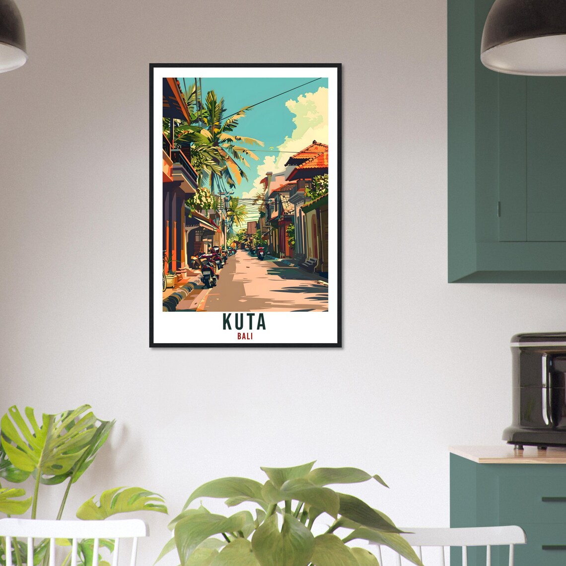 Kuta Bali Travel Print Bali Wall Art Wall Hanging Home Dcor Kuta Gift Landmark Artwork Travel Art Lovers Indonesia Kuta Travel Poster - Image 2