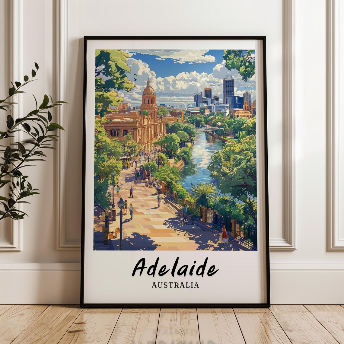 Adelaide Australia - Minimalist Travel Poster