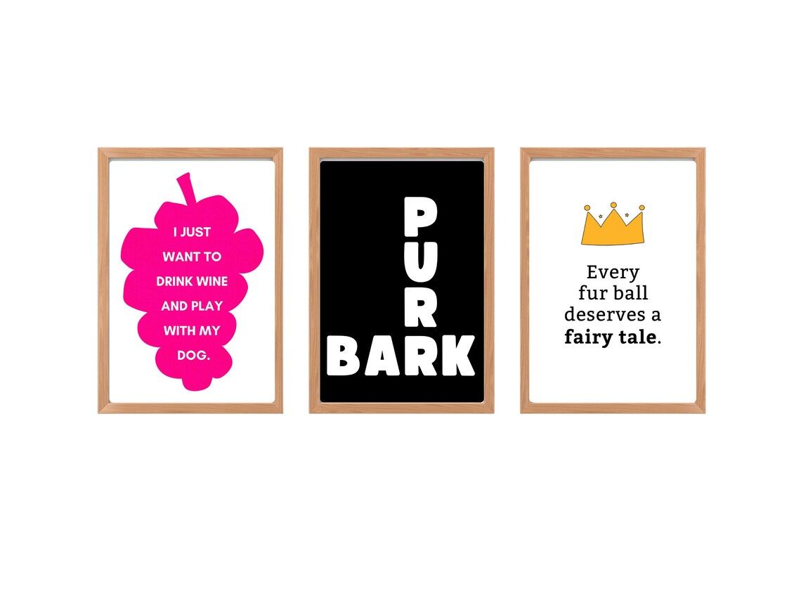 I Just Want To Drink Wine And Play With My Dog Pink Wine Glass Poster - Image 3