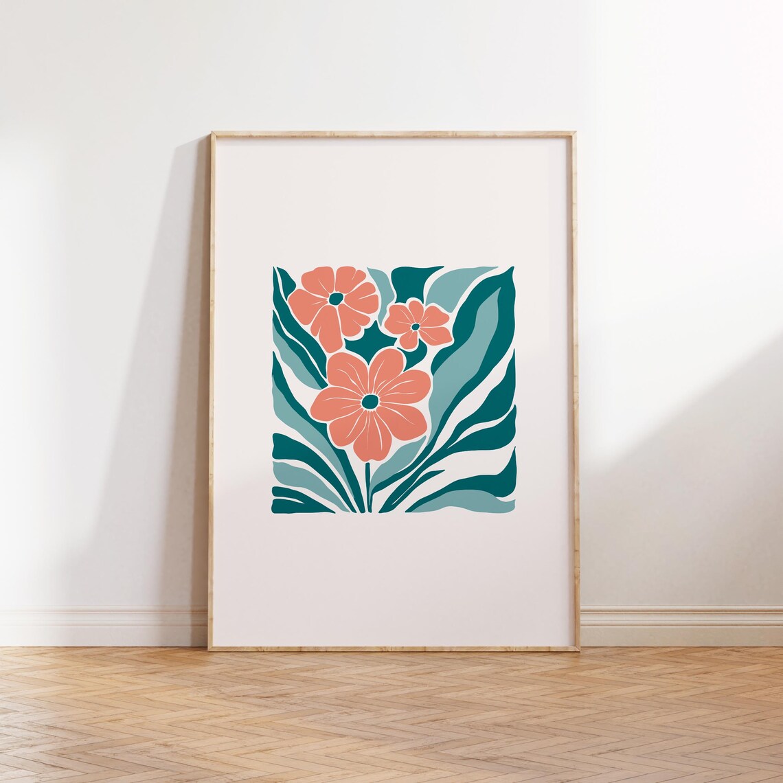 Eclectic Flowers Abstract Floral Botanical Wall Art