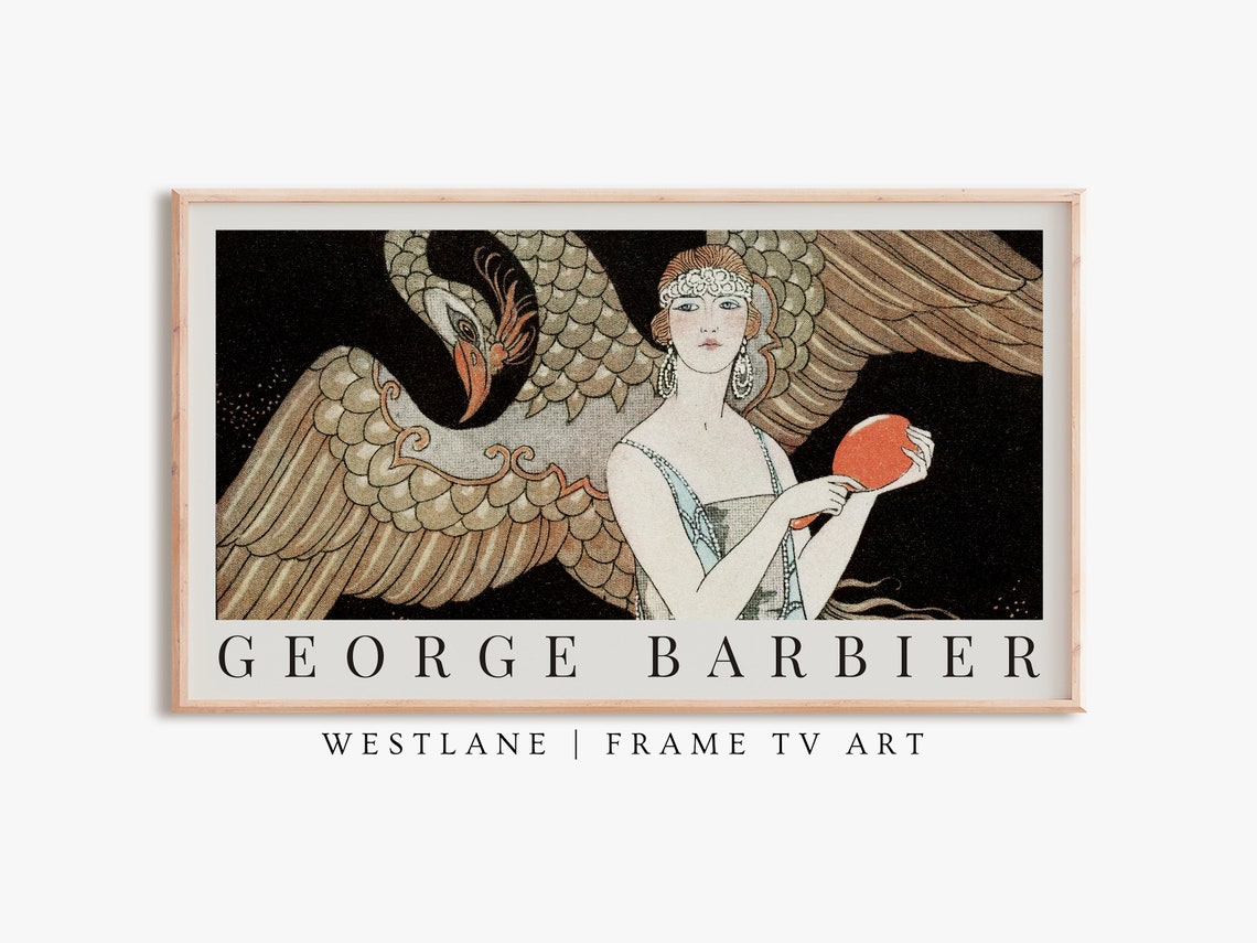 Art Deco Frame TV Art, Vintage Eclectic