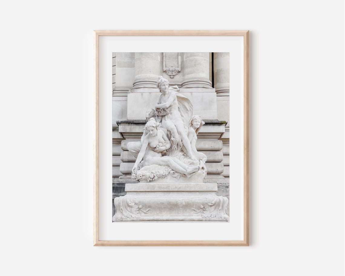 Paris Petit Palais Marble Sculpture Classical Fine Art Poster