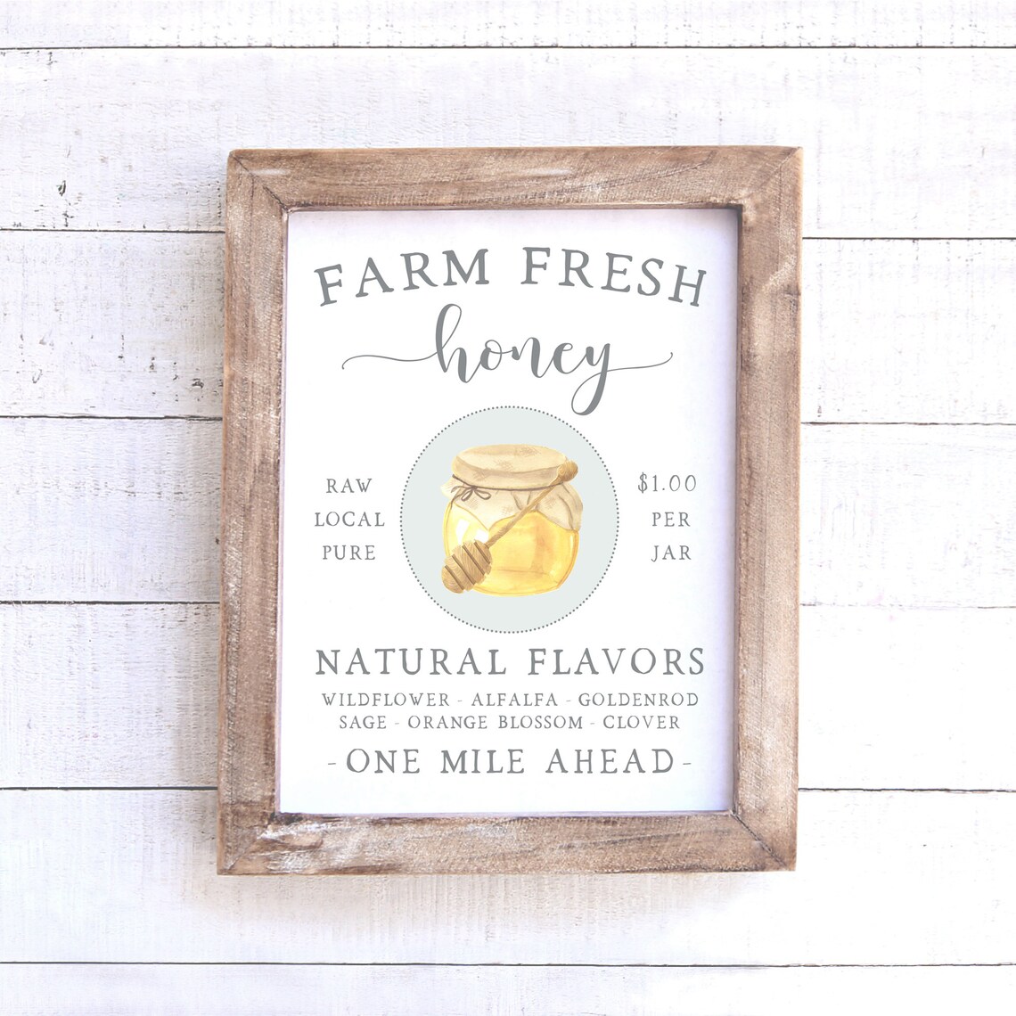 Farm Fresh Honey Summer Farmhouse Kitchen Art Print - Image 5