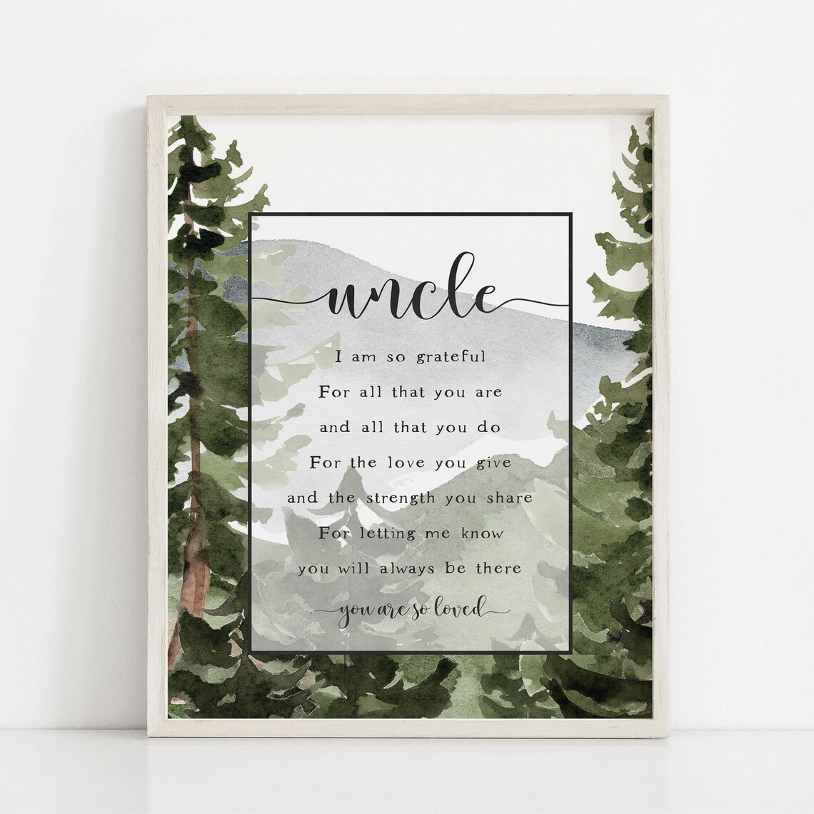 Instant Uncle Quote Art Print, Father's Day Gift - Image 3