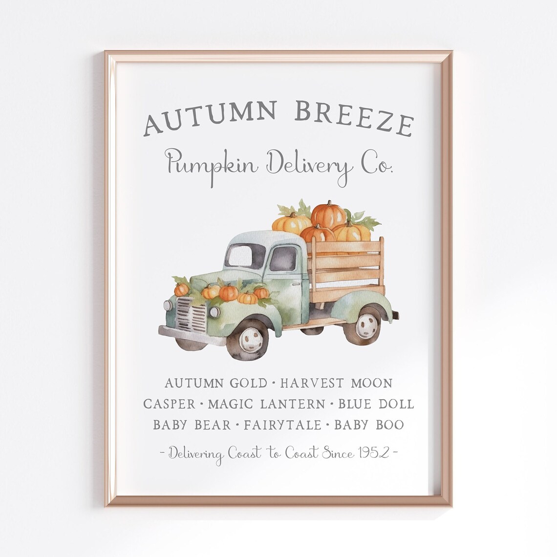 Nostalgic Fall Truck Pumpkin Delivery Art Print - Image 5