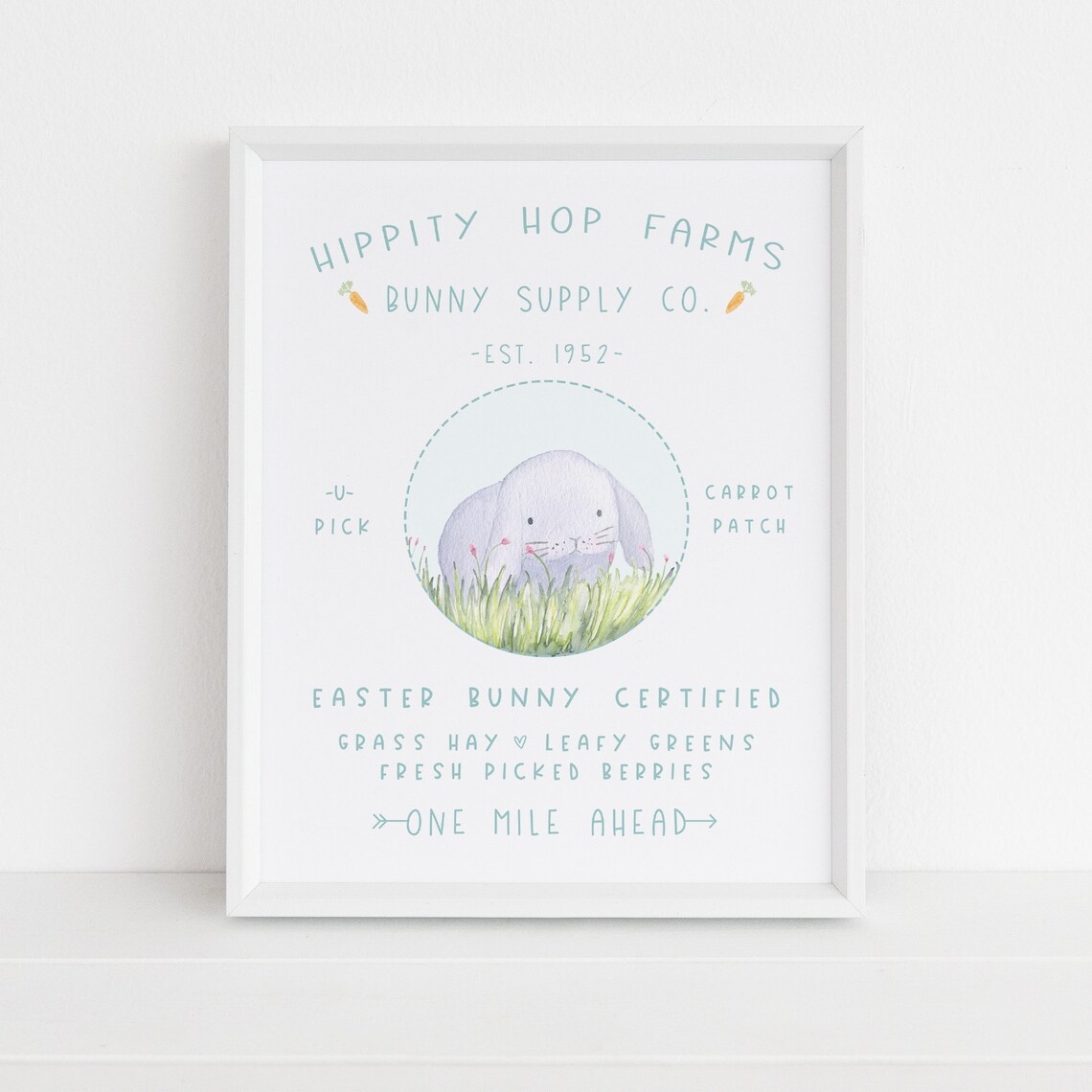 Easter Spring Decor, Bunny Art Print - Image 4