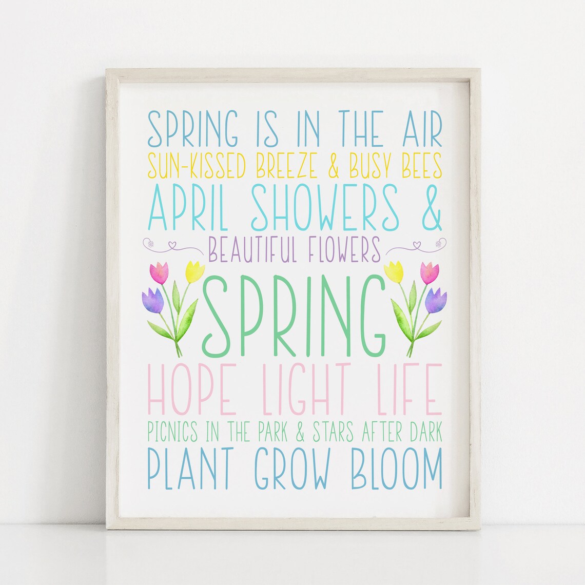 Spring Seasonal Words and Sayings Art Print - Image 3
