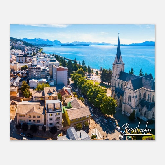 Bariloche Argentina Poster Print Lake District Travel Photo