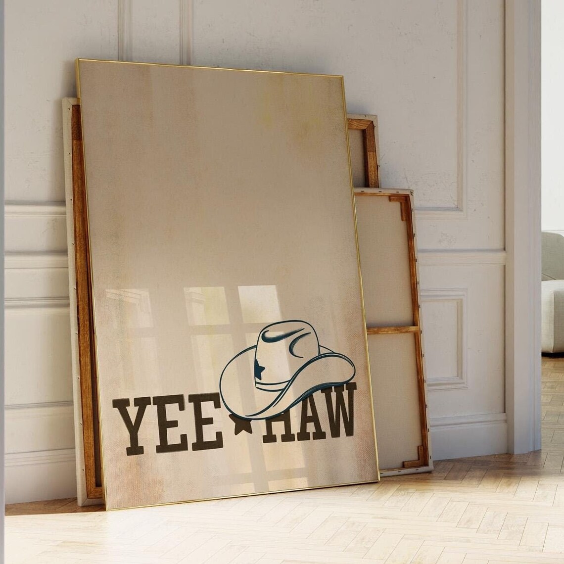 Yeehaw Western Decor Vintage Western Poster