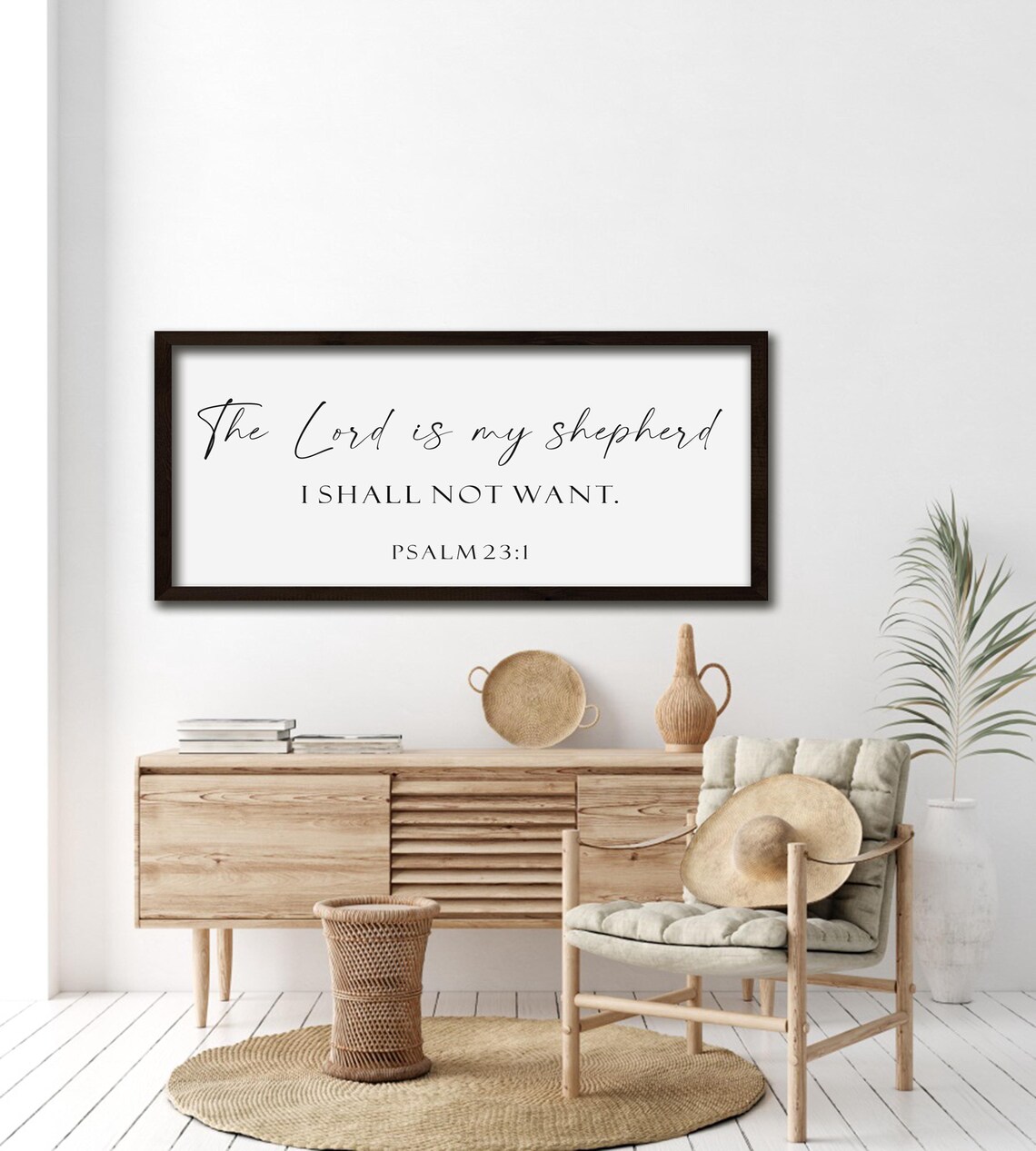 The Lord Is My Shepherd I Shall Not Want Psalm 23 Scripture Poster - Image 5