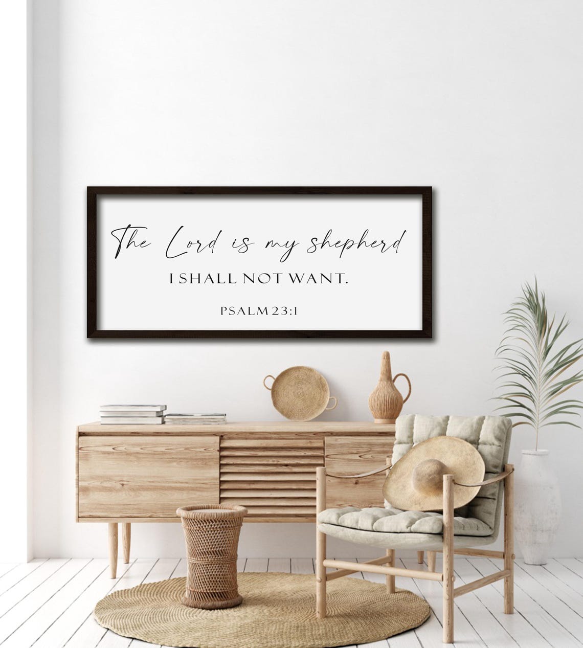 The Lord Is My Shepherd Psalm 231 Wall Art Christian Gifts Minimalist Bible Decor Scripture Signs For Home Decor Gift For Christmas - Image 5