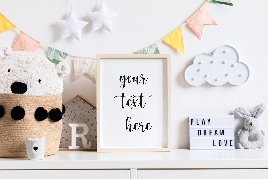 Custom Your Text Here Personalized Typography Frame Quote Poster - Image 5