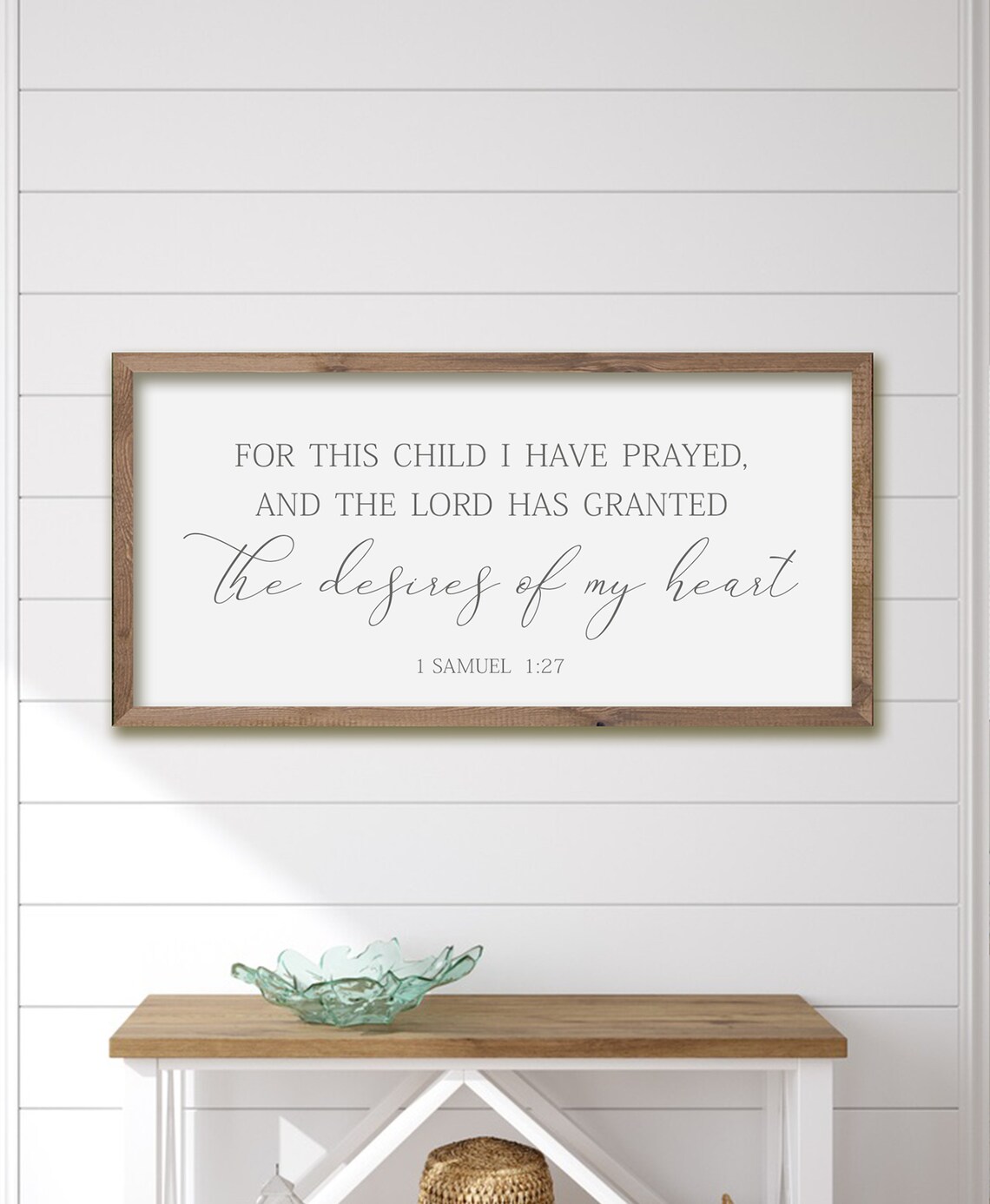 For This Child I Have Prayed Nursery Wall Art Print