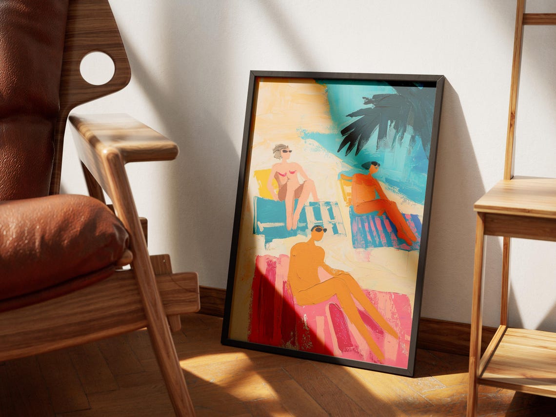 Summer Beach - Tropical Coastal Art - Image 3