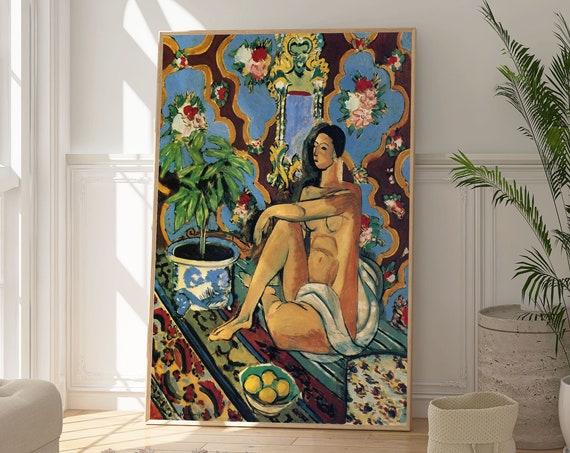 Matisse-Inspired Decorative Figure, Oriental Art Print