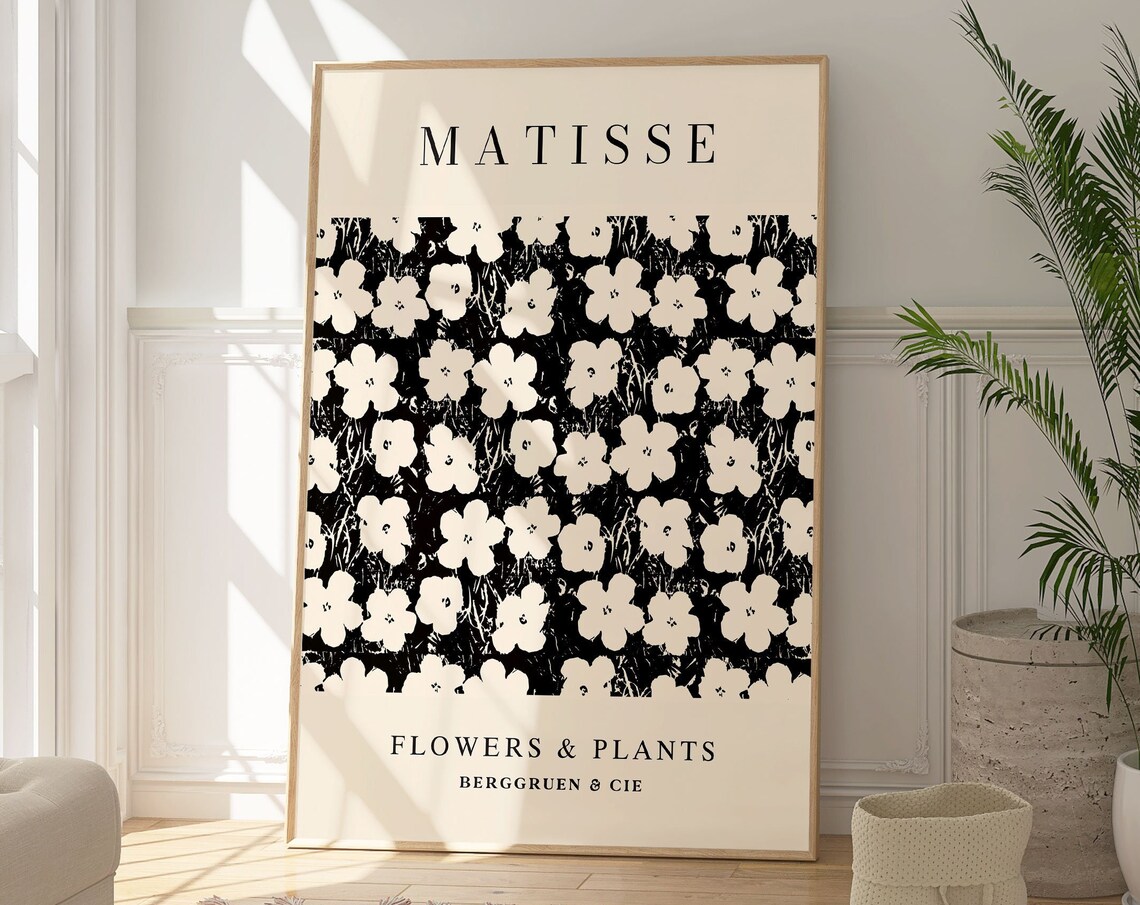 Henri Matisse Flowers and Plants Minimalist Art Print