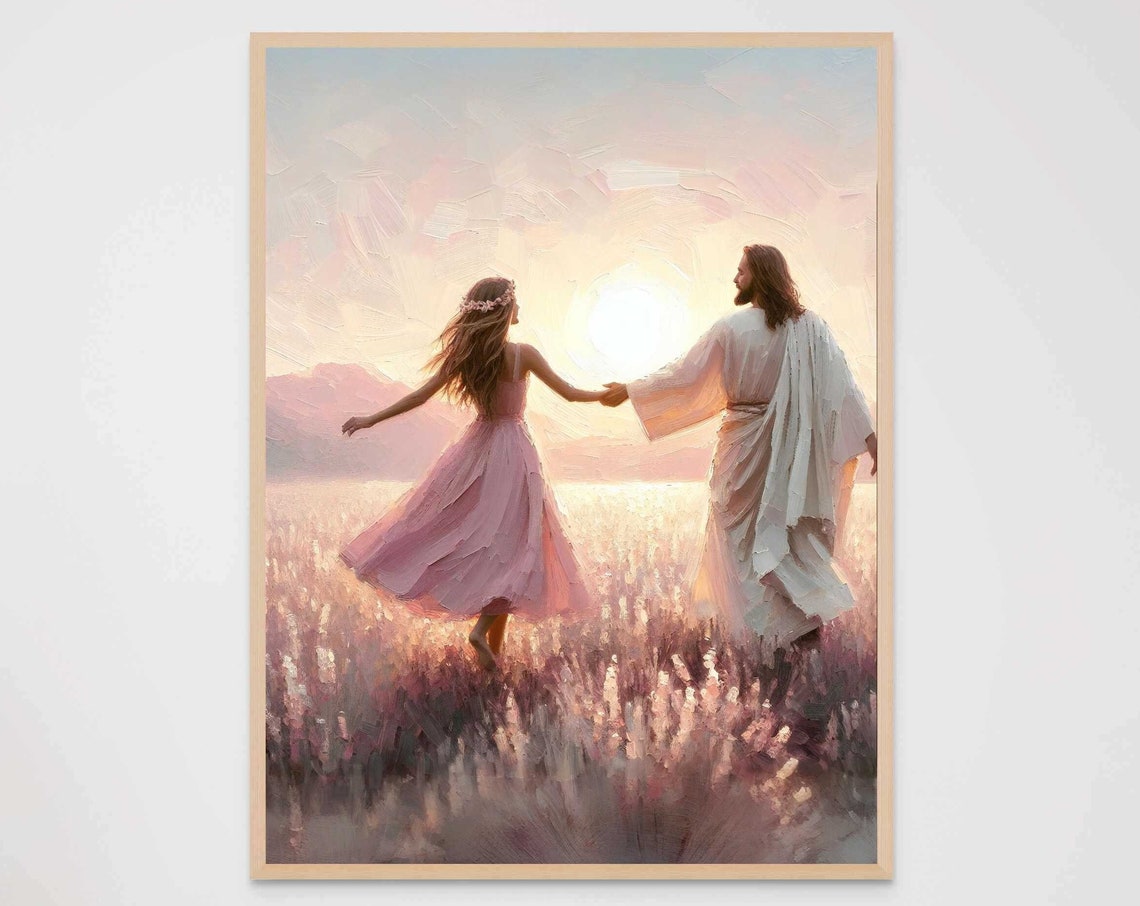 A Helping Hand Christian Art Jesus Helps Woman Jesus With Girl Jesus Christ Painting Lds Wall Art Bible Art Christian Png - Image 7