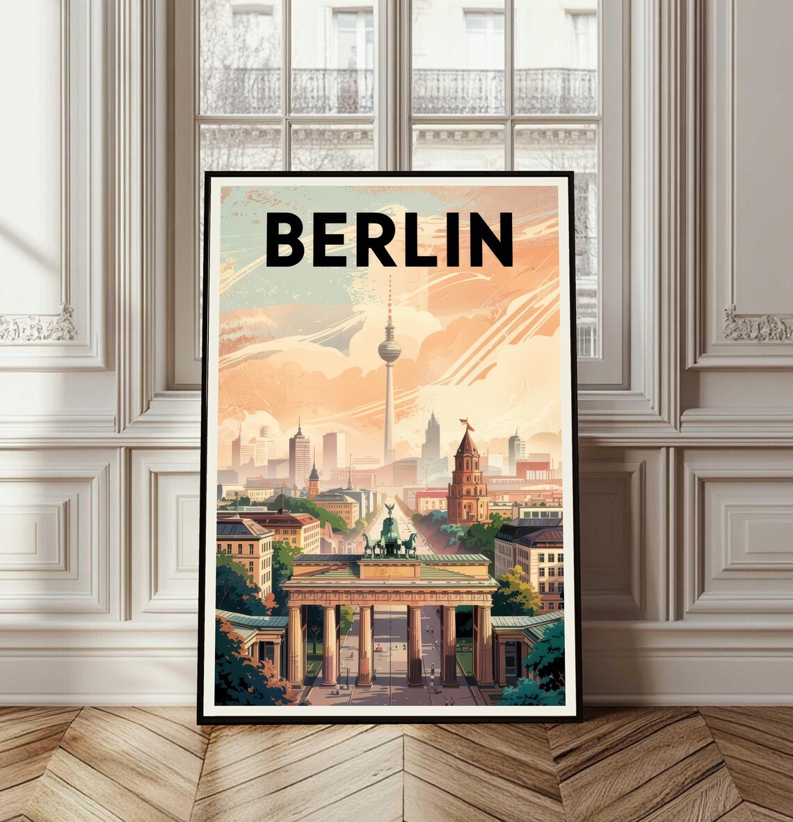 Berlin Poster Travel Germany Print Wall Art Cityscape Gift