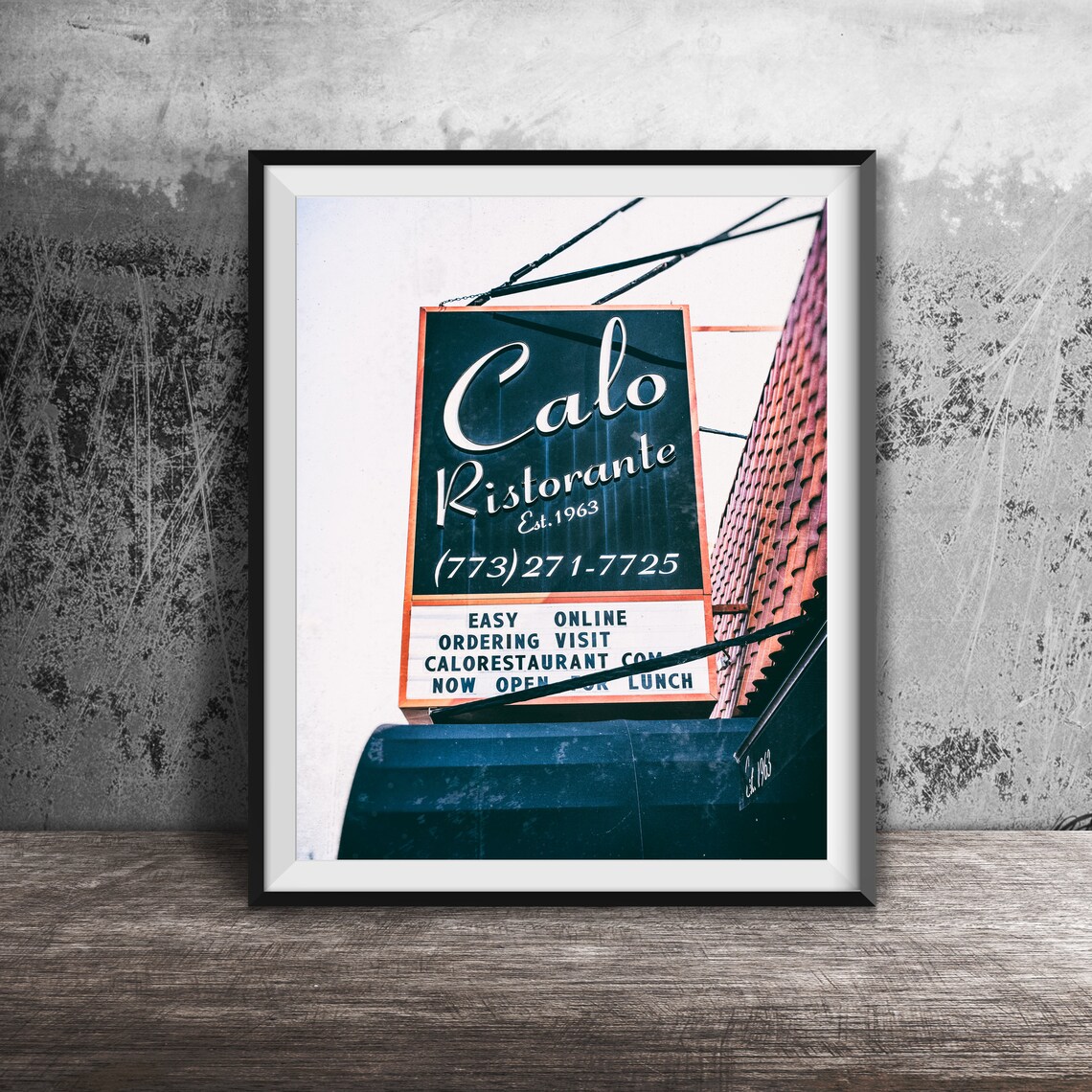 Calo Ristorante Est 1963 Italian Restaurant Sign Photography Poster