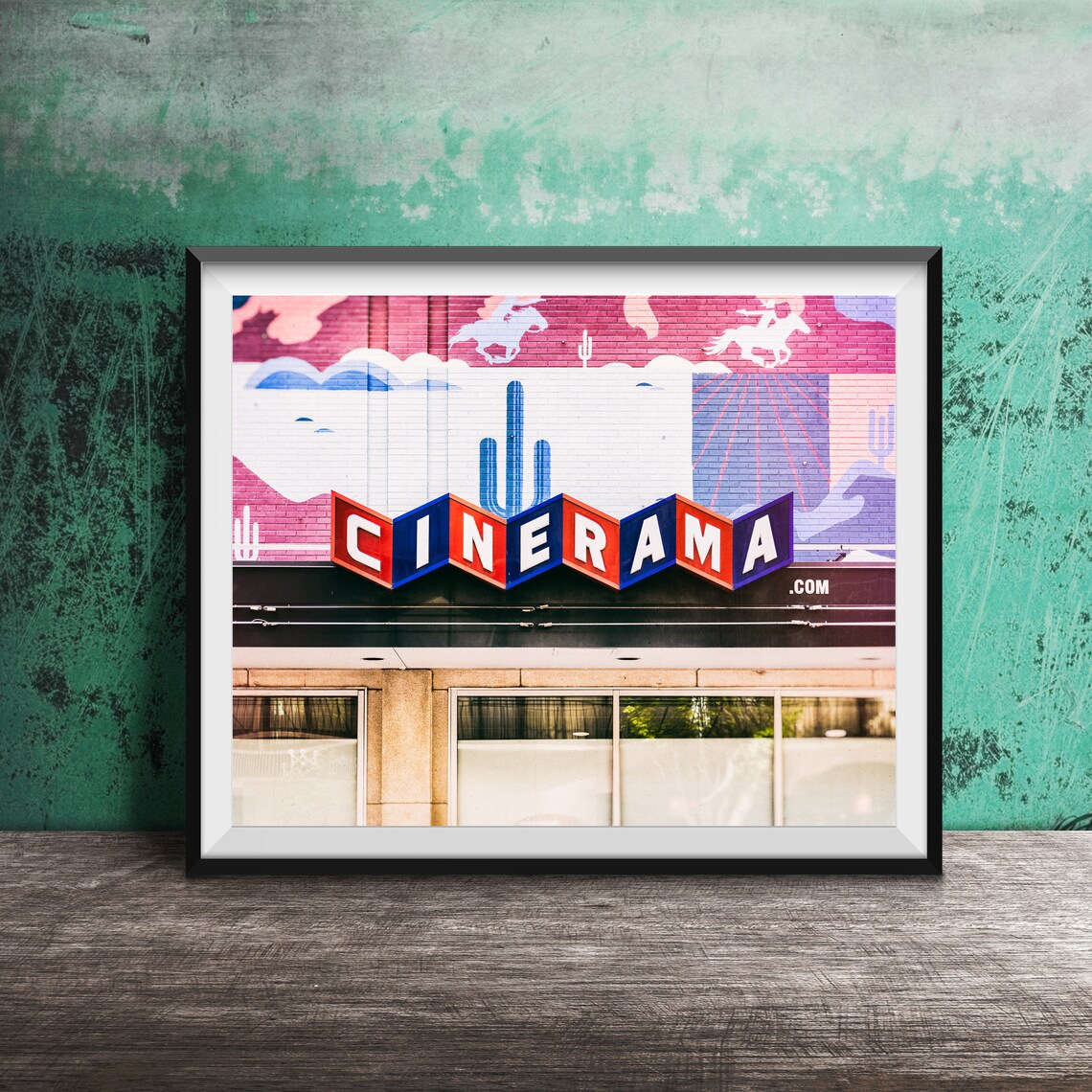 Cinerama Sign Photography Unframed Wall Art Print Movie Cinema Theater Theatre Room Home Decor Original Fine Art Print