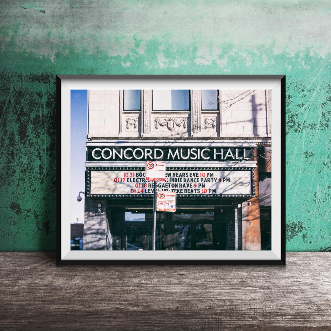 Concord Music Hall Marquee New Years Eve Logan Square Chicago Poster