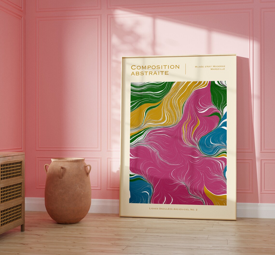 Colorful Abstract Modern Wall Decor Art Print