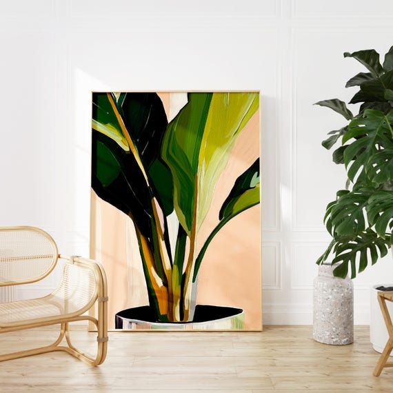 Tropical Leaves Botanical Art Print