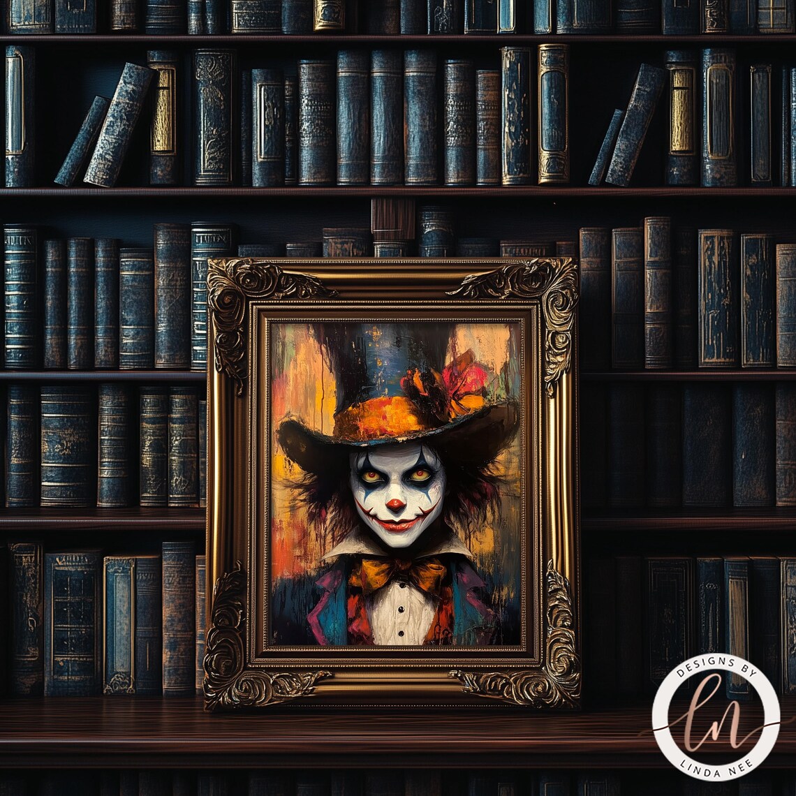 Mad Hatter Art Print, Dark Academia Literature Decor - Image 3