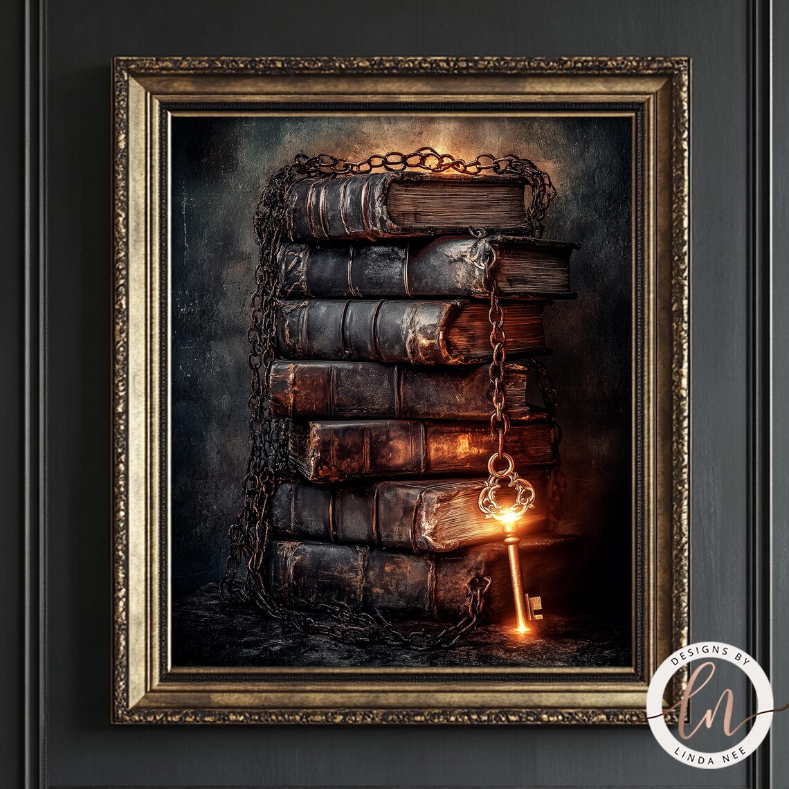 Forbidden Knowledge, Dark Academia Book Art Print - Image 4