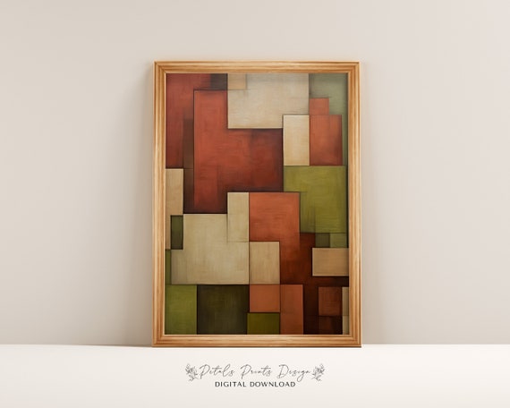 Modern Vintage Abstract Textured Wall Art Neutral Textured Art Prints Painting Artistic Art Print 2024